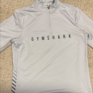 Gymshark Men's Gray Quarter-Zip Pullover